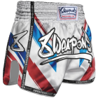 Шорти - 8 WEAPONS Muay Thai Shorts - Shift - White/Navy/Red